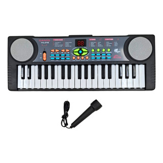 Mini Teclado Electrónico Con 37 Teclas Y Micrófono Infantil Mini Teclado Electrónico Con 37 Teclas Y Micrófono Infantil