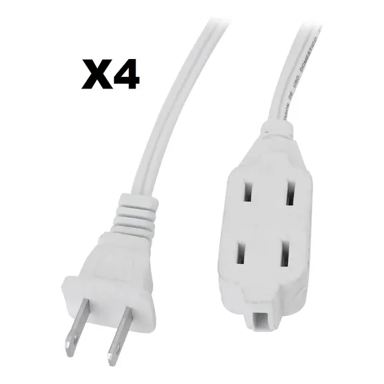 4 Extensión Electrica Corriente Casa De 3 Mts X4