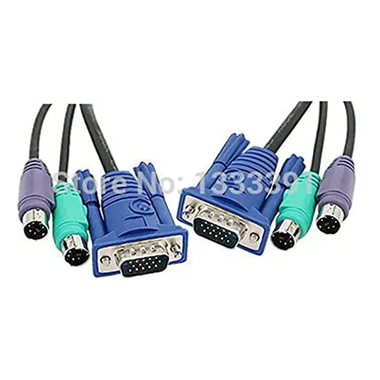 Conector Ps 2 Vga Mm Kvm Switch Juego Cabl Para Computadora