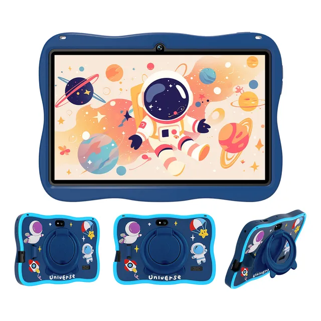 Hancdon A15 Tablet Niños 7 Inch 128gb+6gb Ram Con Funda Color Azul Oscuro