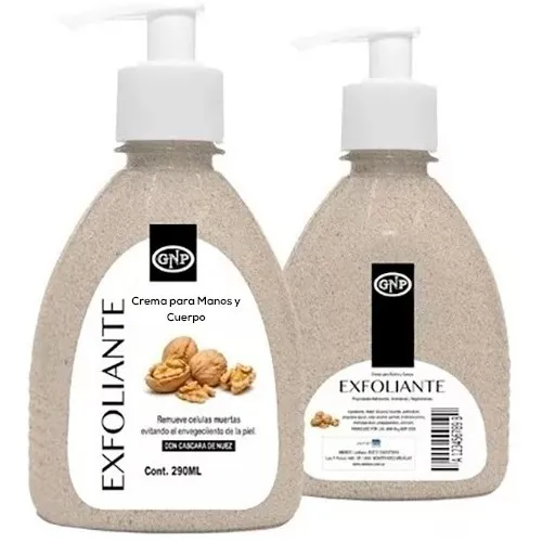 Crema Exfoliante Gnp Nuez 290ml Con Válvula Profesional