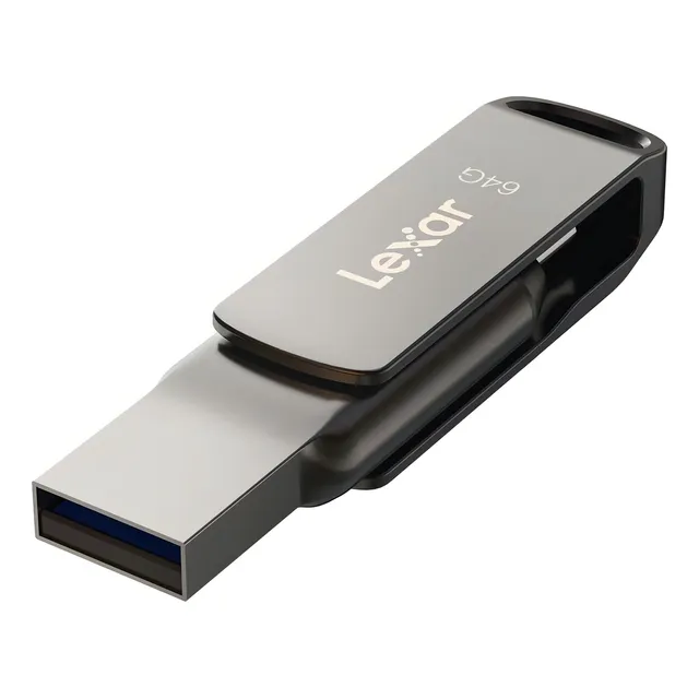 Memoria Usb Dual Lexar Jumpdrive D400 64gb Tipo C Usb 3.1