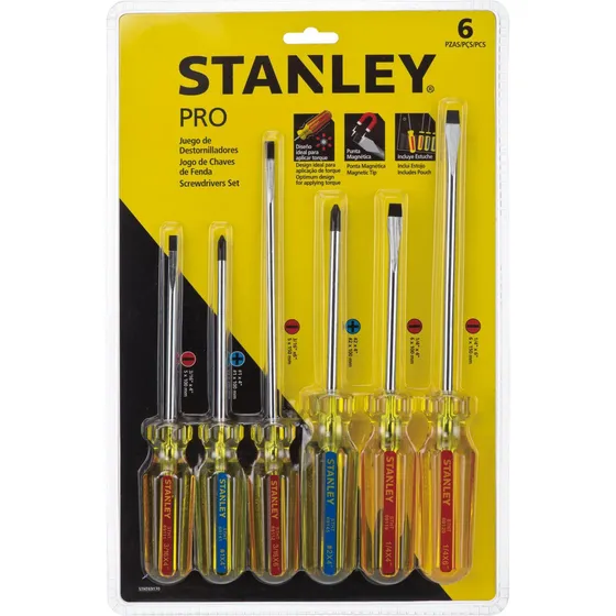 Juego De 6 Destornilladores Pro Stht69170 Stanley