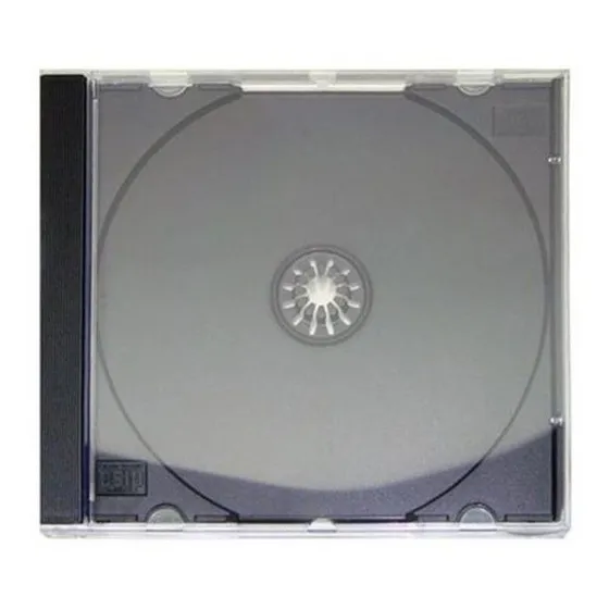 100 Capa Caixa Acrilica Cd Box Grossa Preto