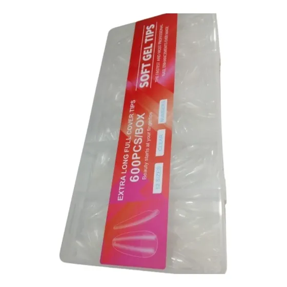 Tips Soft Gel Flexibles  Coffin 500 Unidades Caja
