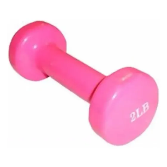 Pesa Mancuerna En Vinilo Neopreno Ejercicio En Casa 2lb Color Rosa chicle