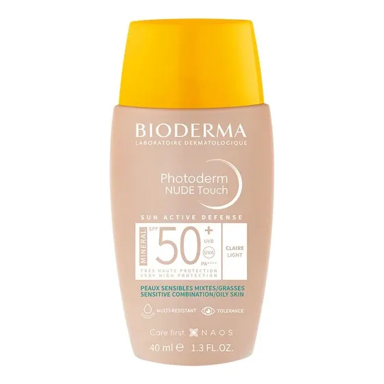 Photoderm Nuede Touch Tono Claro Fps 50+ Bioderma