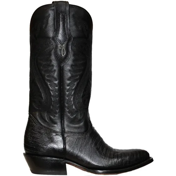 Botas Jaca Vaquera Clásica Piel De Res Grabado De Armadillo