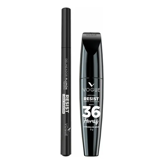 Set Vogue Resist Mascara + Delineador Plumon