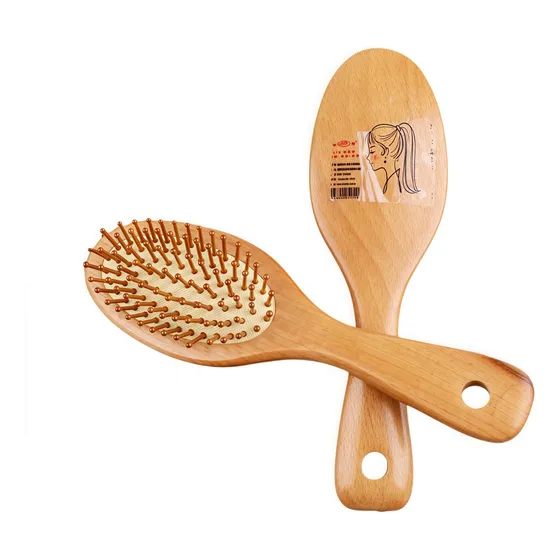 Cepillo De Masaje De Madera De Haya Con Almohadilla De Aire