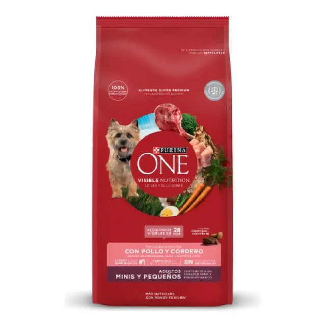 Purina One pollo y cordero adultos minis y pequeños 6kg