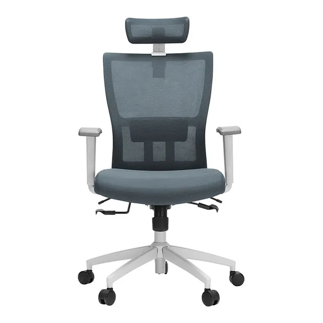 Silla Ergonómica Gerencial Para Oficina Atlantis_decorplas Color Gris Material del tapizado Tela y malla