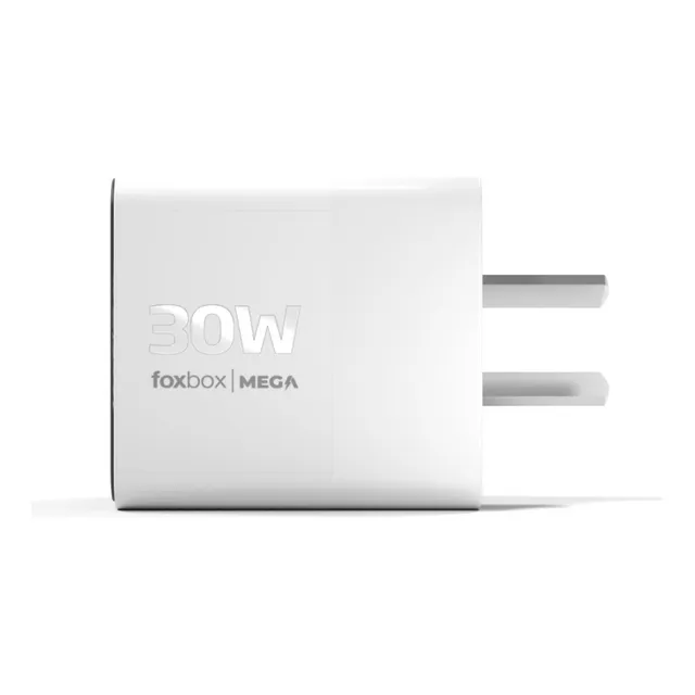 Cargador De Pared Gan Foxbox Mega 30w Carga Rápida
