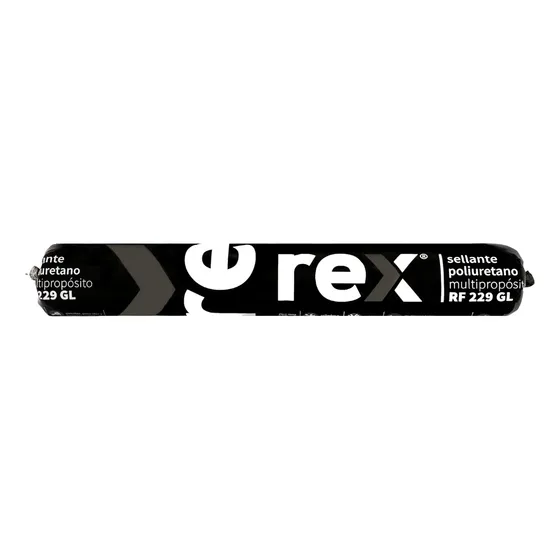 Sellador Poliuretano Rex 600ml Gris Y Negro