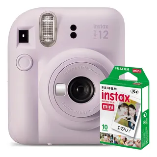 CĂąmera InstantĂąnea Fujifilm Instax Kit Mini 12 + 10 Fotos Lilac Purple CĂąmera InstantĂąnea Fujifilm Instax Kit Mini 12 + 10 Fotos Lilac Purple