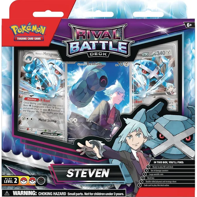 Pokemon Tcg: Rival Battle Deck - Steven - Ingles Pokémon Tcg Rival Battle Deck Steven - Ingles Inglés