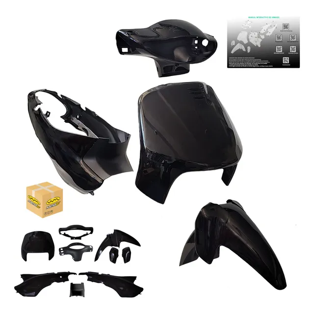 Kit Plasticos Carenado Keller Crono 9 Piezas + Calcos De Regalo