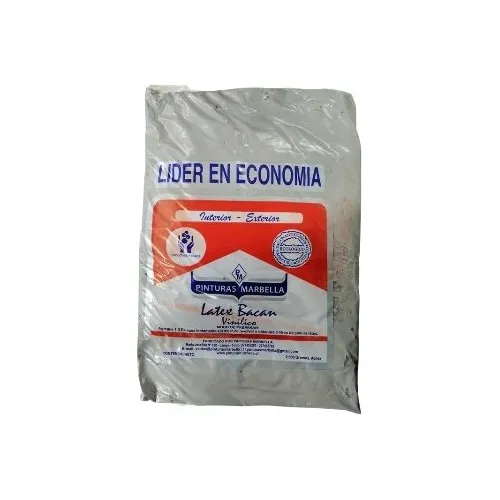 Pintura En Bolsa Látex 2.6kg Marbella Colores Acabado Mate Color Gris Perla