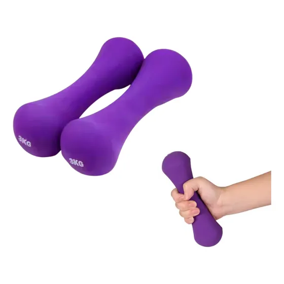 Mancuerna Hueso 3 Kilos X2 Unidades Neopren