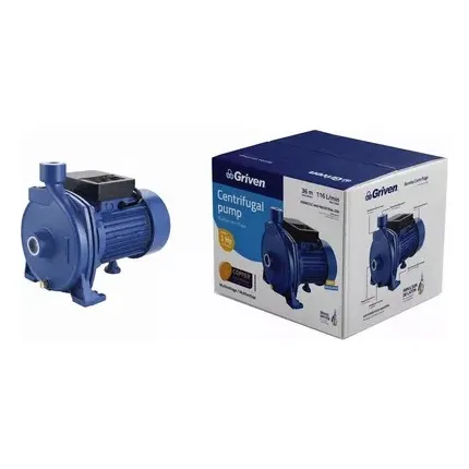 Bomba De Agua Centrífuga 1hp 100% Cobre Multivoltaje Griven
