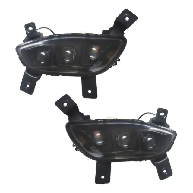Neblinero Kia Rio 2013+ Ice Cubos Blanco / Ambar 