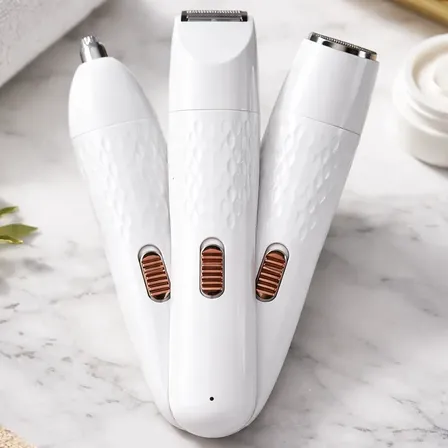 Depilador Elétrico Feminio Aparador Buço Braço Axila Pernas Branco 127v