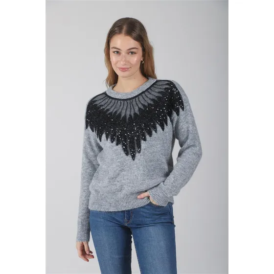 Sweater Premium Kamil Bremer C/ Lentejuelas Gul672 Arizona