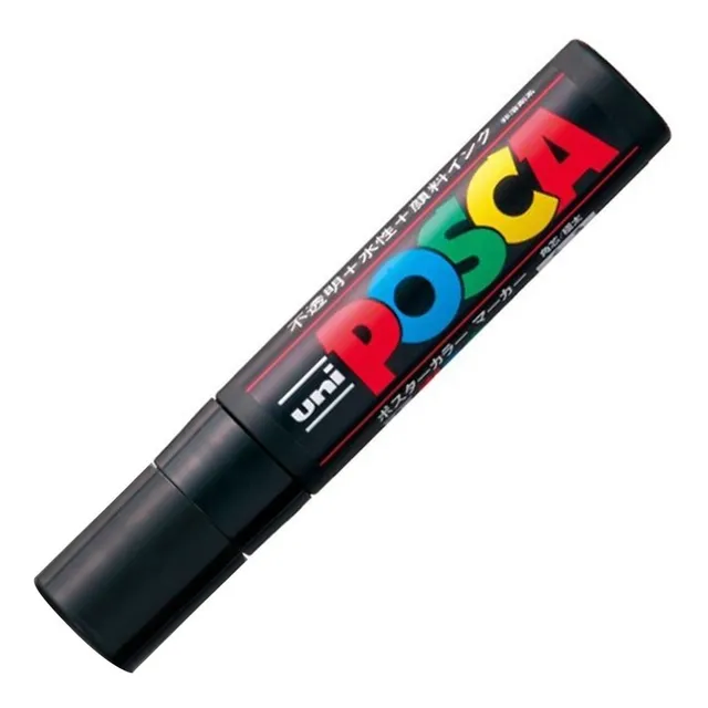 Uni Posca 17k - Marcadores Extra Ancho 15 Mm (japonés) Color Negro