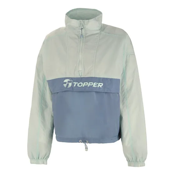 Buzo Topper 1-2 Zip Wmn Urb Aqua Glacier