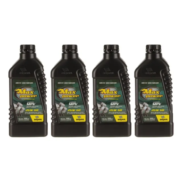Kit Aceite Max Power Mineral 25w60 Bardahl 1l X 4 Uni