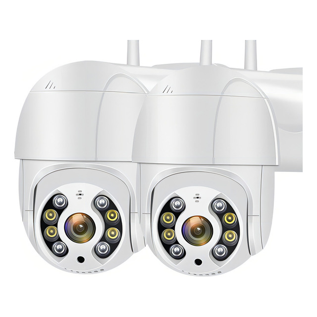 Kit 2 Câmera Ip Inteligente Wifi Rotativa A8 App Yoosee 360º Cor Branco Kit 2 Câmera Ip Inteligente Wifi Rotativa A8 App Yoosee 360º Cor Branco