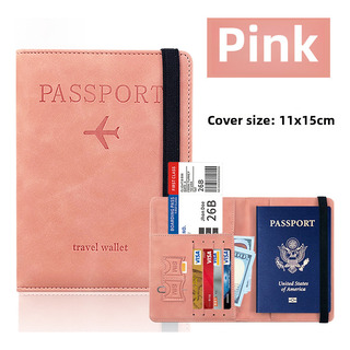Porta-passaporte Rfid, Carteira De Viagem Em Couro Pu Lin Li Porta-passaporte Rfid, Carteira De Viagem Em Couro Pu Lin Li