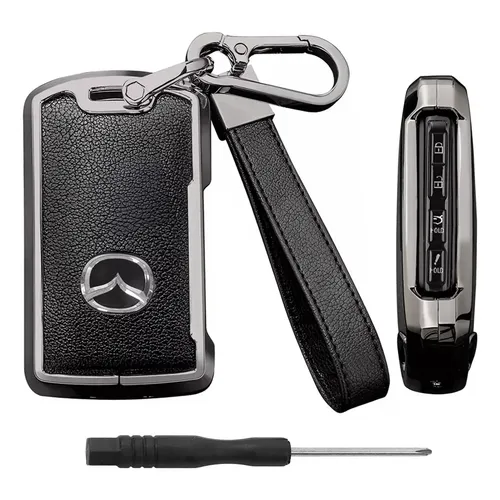 Funda de cuero para llave multifunción, funda de l... - Grandado Funda de cuero para llave multifunción, funda de l... - Grandado