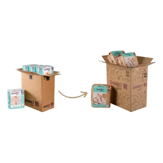 Caja Talla M (168 Uds.) - Caja De Pañales Ecológicos Bambo N