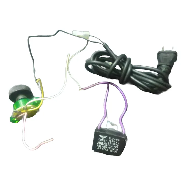 Cable Capacitor Con Selector De Velocidades Para Ventilador
