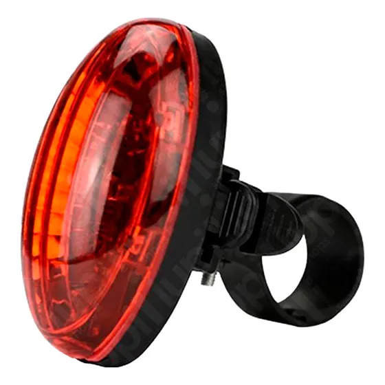 Linterna Luz Led Laser Bicicleta Inalambrica Trasera 7 Patro Color Rojo