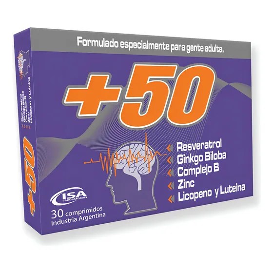 Suplemento Dietario +50 Adultos Resveratrol X 30 Un