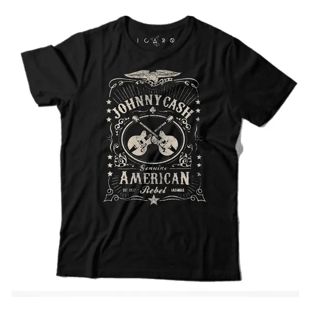 Remera Johnny Cash 100% Algodon Icaro Remeras