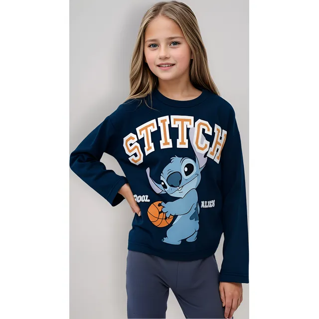 Remera Manga Larga Lilo & Stitch Niña Original Disney® 