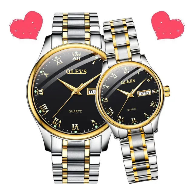 Olevs Su Y Su Pareja Relojes Hombres Mujer Pareja Set 7xhne