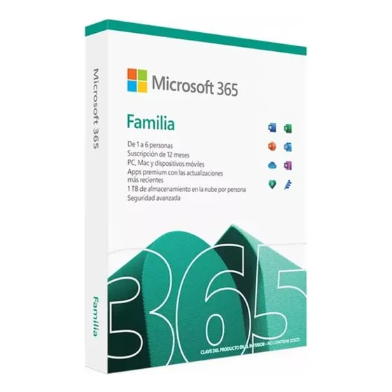 Licencia Microsoft Office 365 Familia 6 Usuario 6tb Onedrive