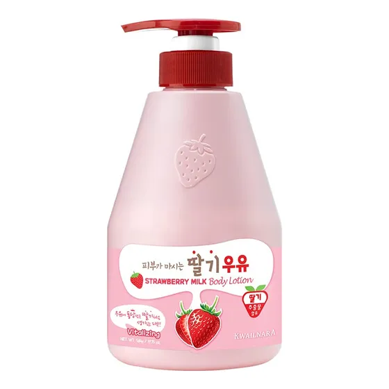 Welcos Kwailnara Locin Corporal Con Leche De Fresa 560 G / 1