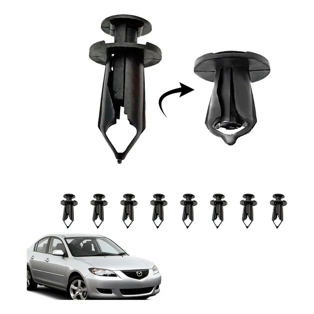 Kit Clips Grapas Guardapolvos O Guardabarros De Mazda 3, 6 