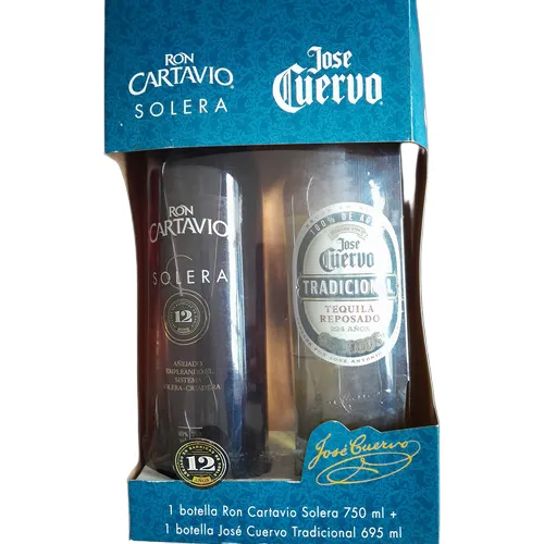 Ron Cartavio Solera 750 Ml Y Tequila Jose Cuervo 695 Ml