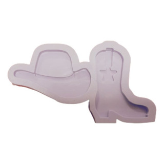 R250 Molde De Silicone Cowboy Bota Chapéu Resina Chaveiro R250 Molde De Silicone Cowboy Bota Chapéu Resina Chaveiro