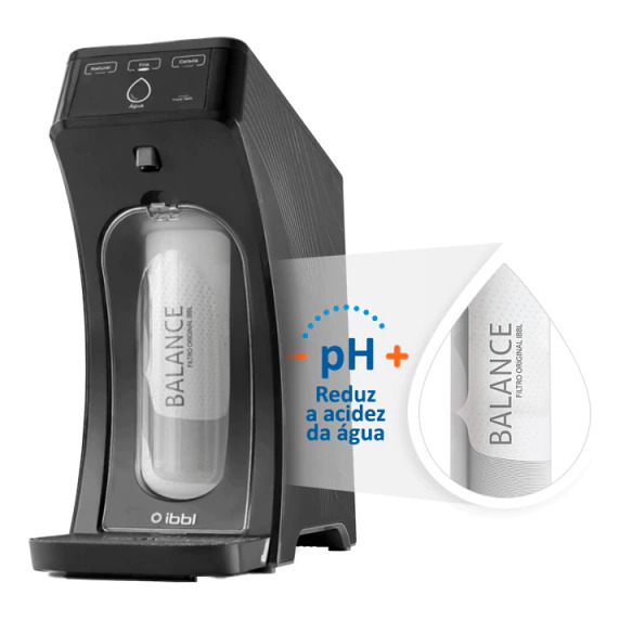 Purificador De Água Gelada Fria E Natural Eletrônico Ibbl E-due Painel Touch Grafite Bivol... Purificador De Água Gelada Fria E Natural Eletrônico Ibbl E-due Painel Touch Grafite Bivol...