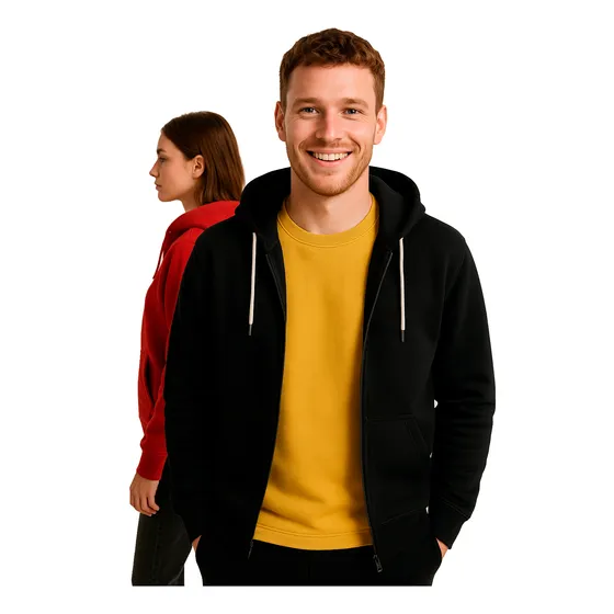 Chaquetas - Algodón Monaco - Buzo Con Cremallera