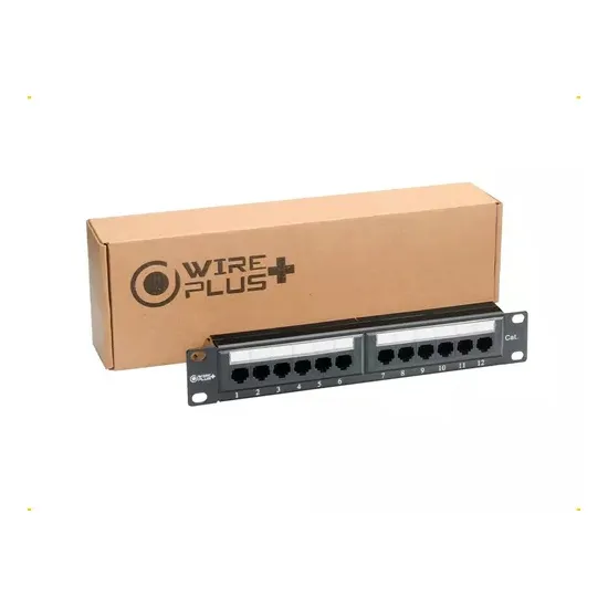 Patch Panel Cat 5e 12 Puertos De Pared Rack Servidor Redes