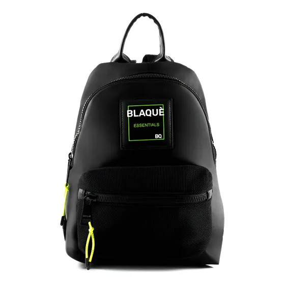 Mochila Petit Blaque Unisex Microfibra Bolsillo Línea Graff