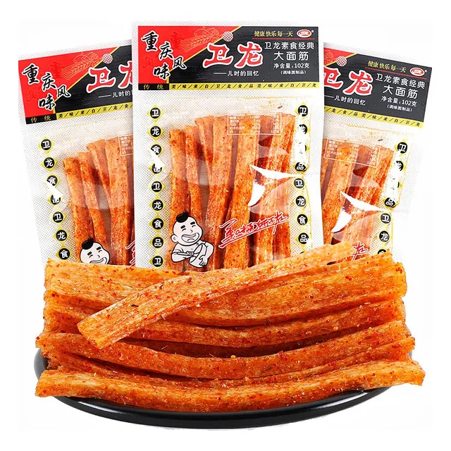Spicy Strips  Latiao De Gluten Picante, Bocadillo Casual Es